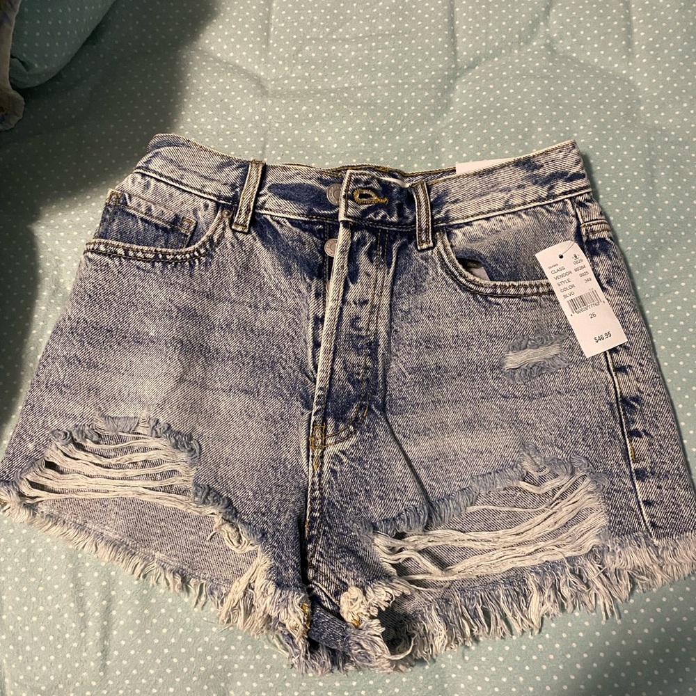 Distressed Denim Women Shorts